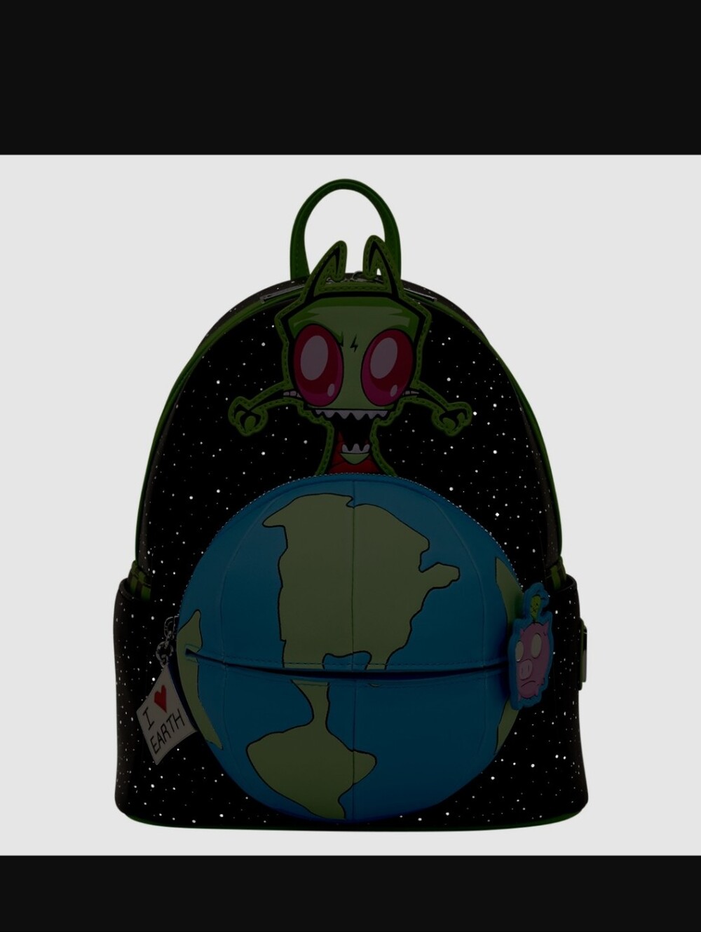 Loungefly Invader Zim Globe Glow in the dark Backpack